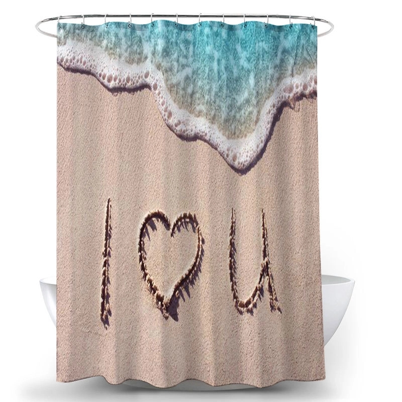 Digital Print Polyester Shower Curtain 8