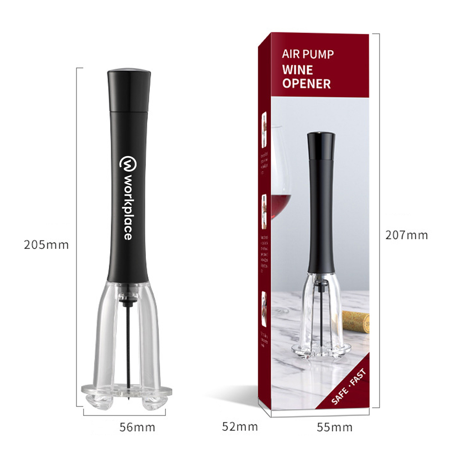 WineVault Pressure Wine Opener - Air Pump Technology & Stainless Steel Needle 8