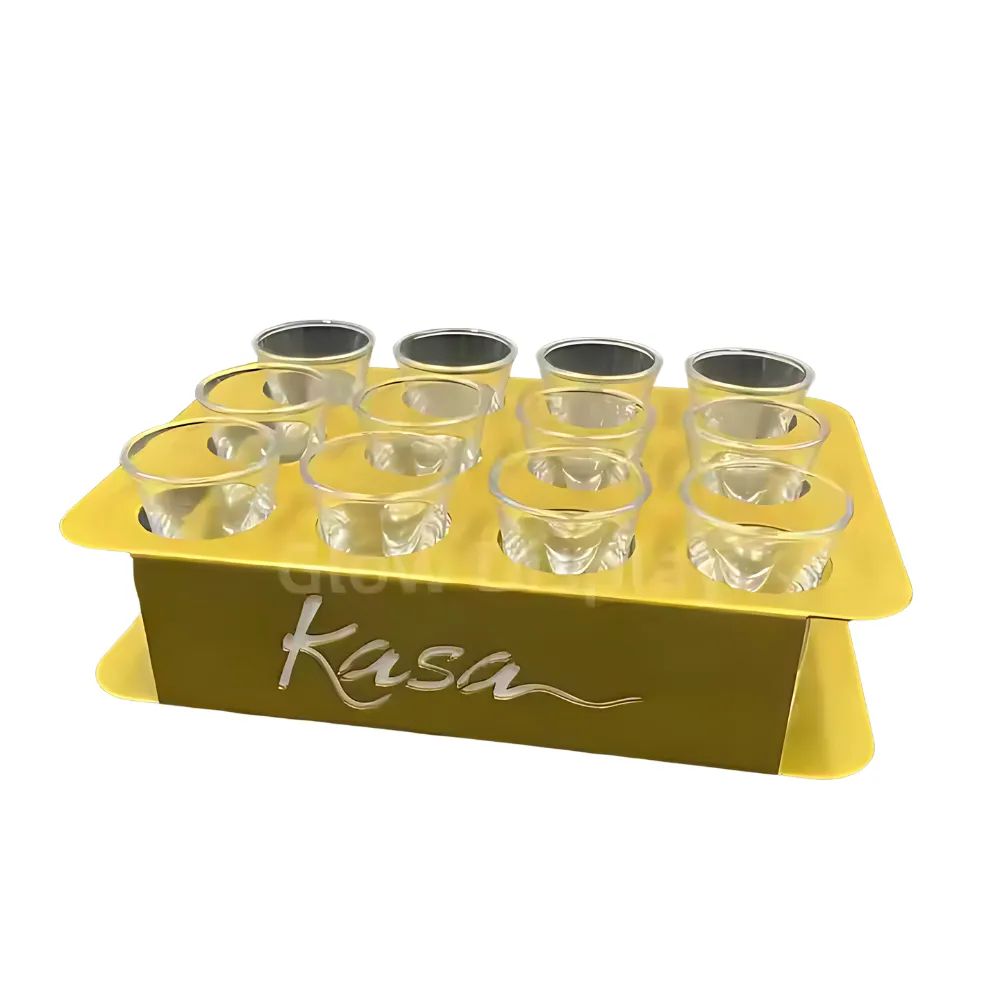 12 Slot Metal Shot Tray 2
