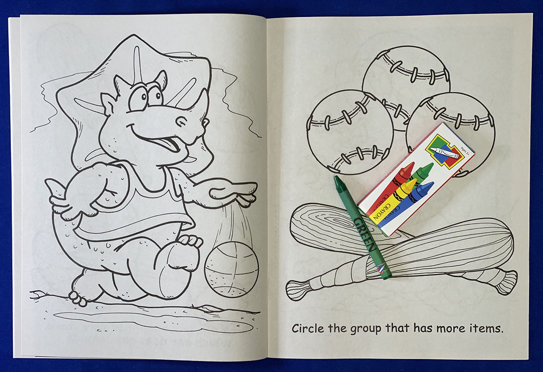 COLORING SET - Let's Color Coloring Book Fun Pack 4
