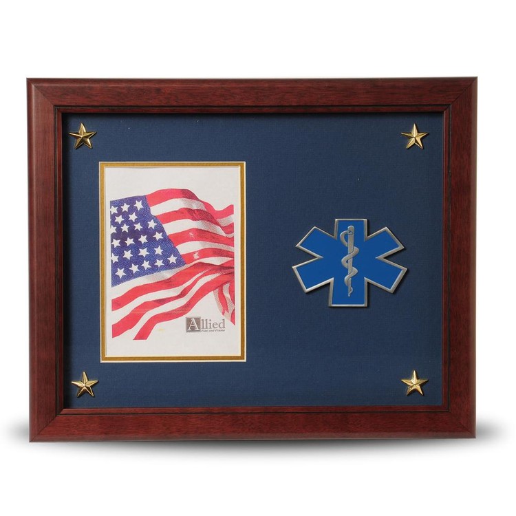EMS Medallion 5-Inch by 7-Inch Picture Frame with Stars 1