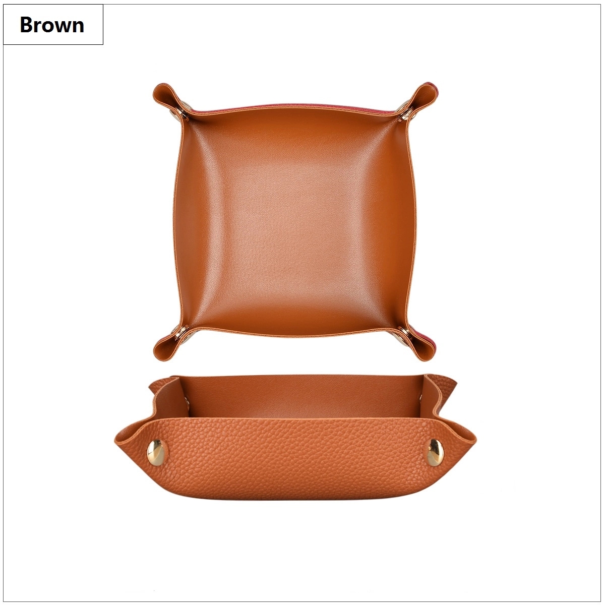 PU Leather Catchall Valet Tray 4