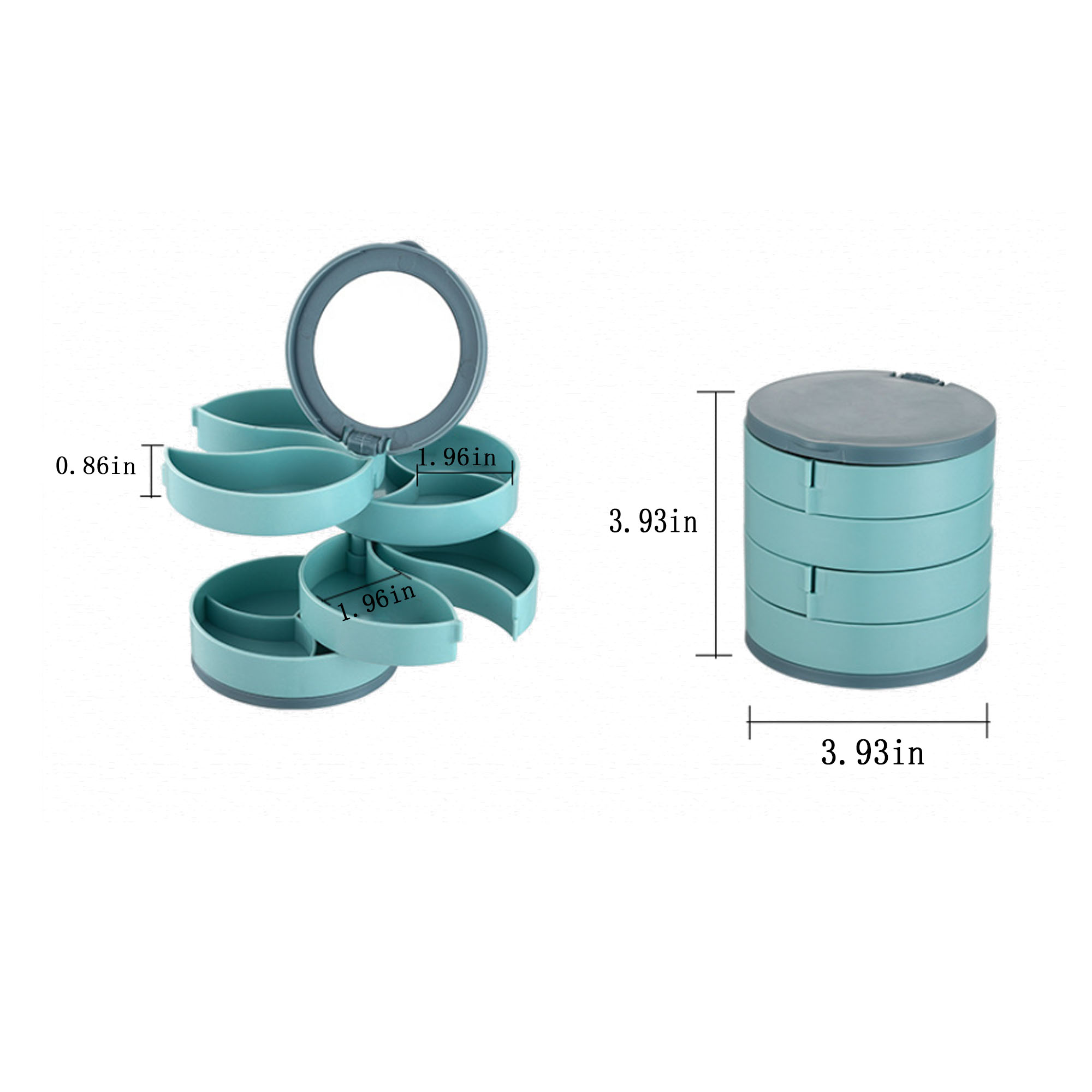 Abs Rotating Multi-Layer Storage Organizer ?C A Stylish Space Saver 1