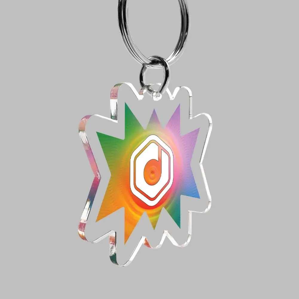 1/8" Custom Ultra Vivid Color Keychain 3