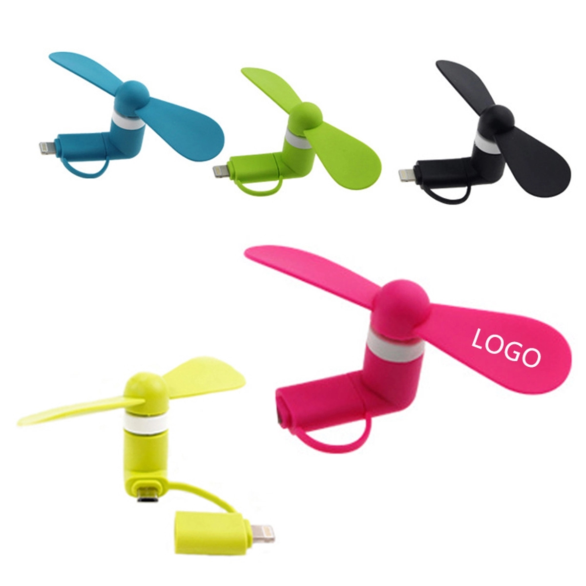 Mini Cell Phone Fan 2-in-1 4