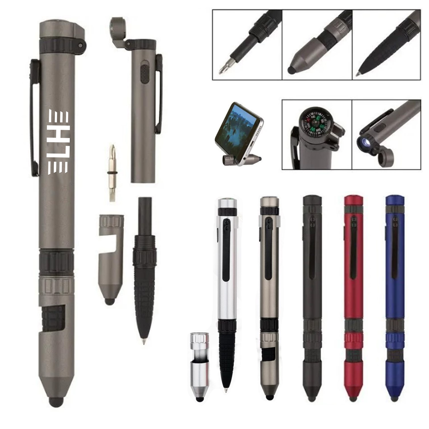 Outdoor Six in One Multi functional Tool Pen 4