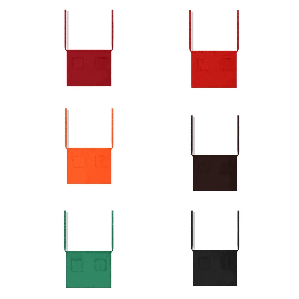 Solid Color Short Bib Apron 2