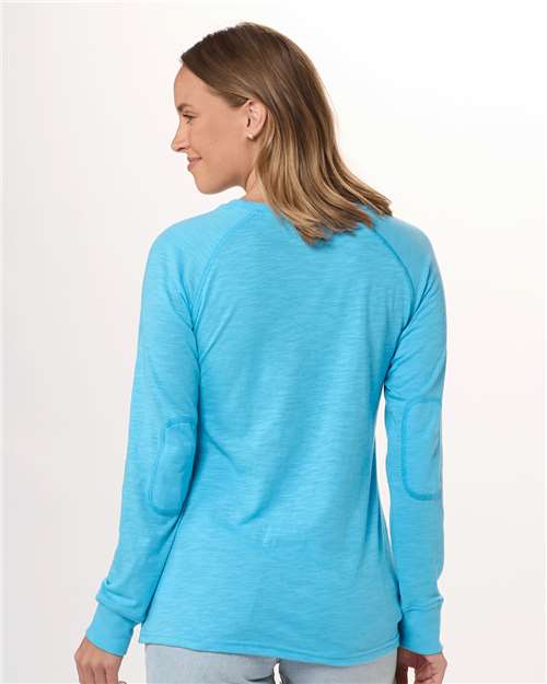 Women's Solid Preppy Patch Long Sleeve T-Shirt - BW3166 13