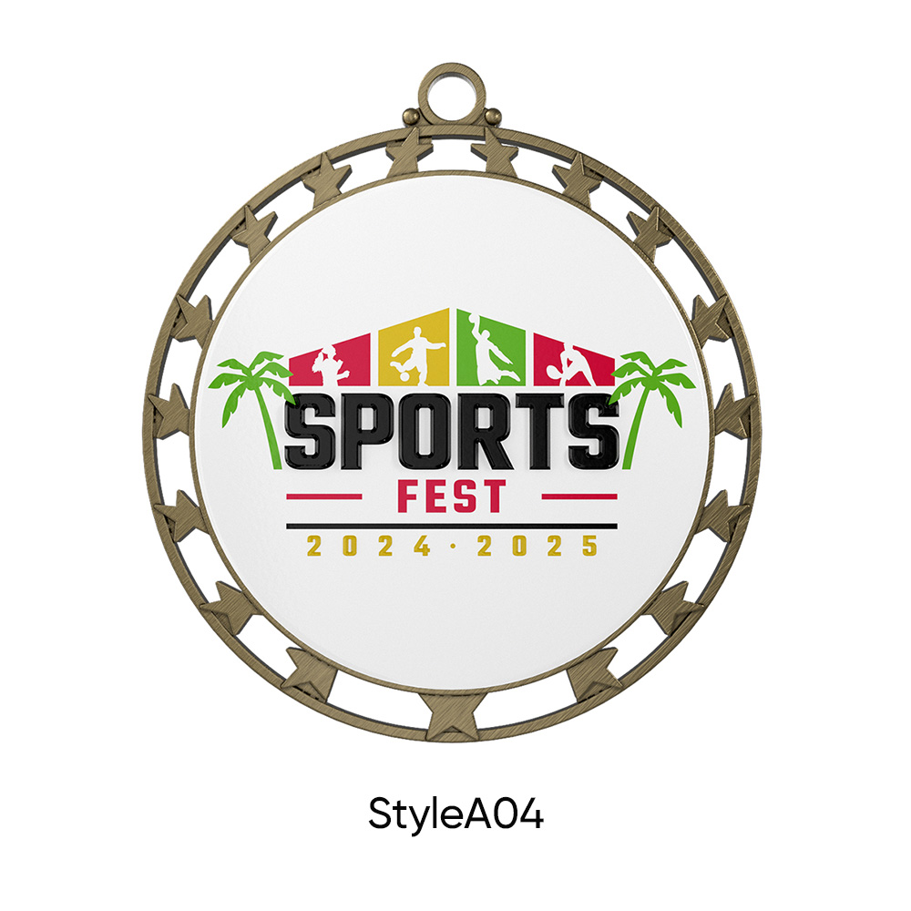 5" UV Printed Medals 22