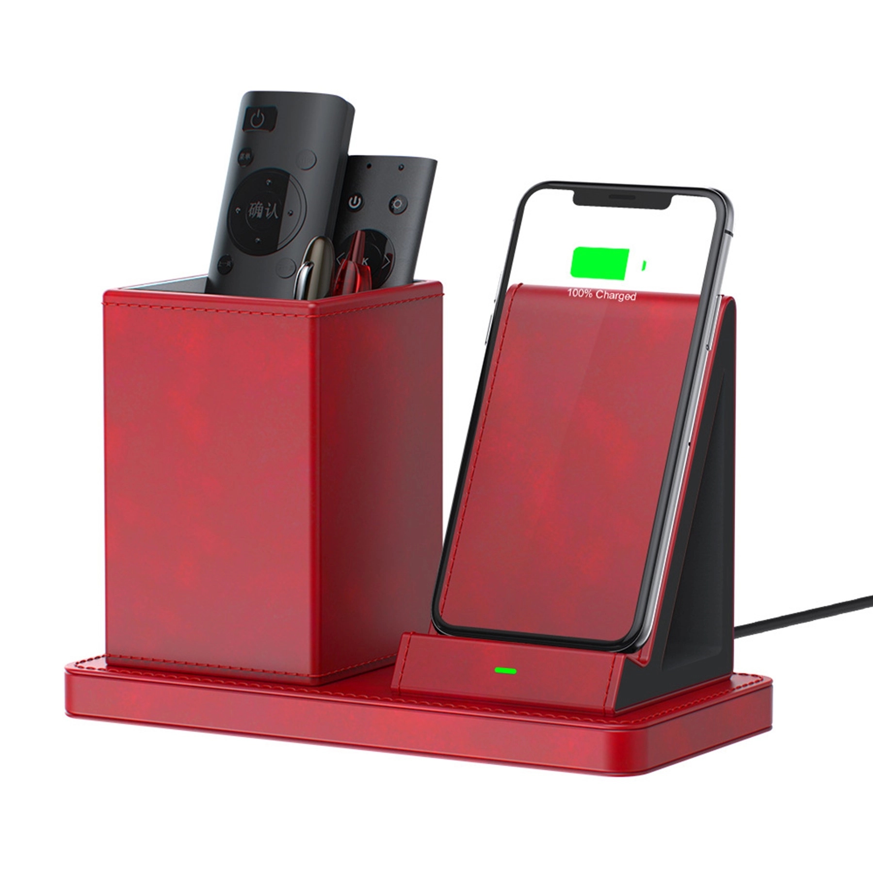 Wireless Charging 2 In 1 Charger Desktop Organizer Pen Holde 1