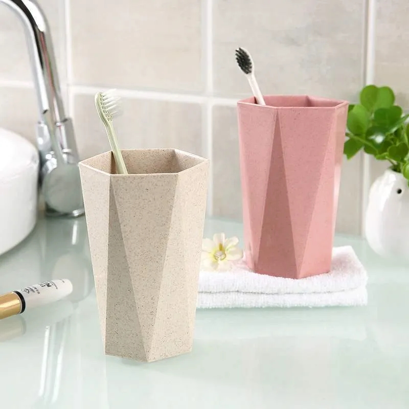 7oz wheat straw diamond-shaped cup 10