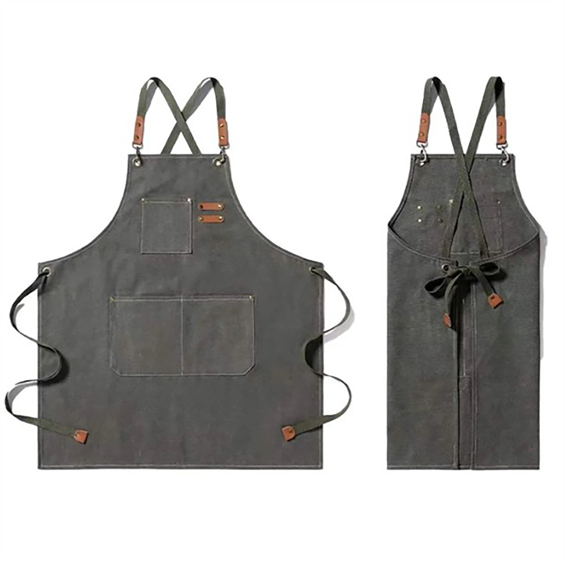 Adjustable Denim Work Apron for Men and Women 2