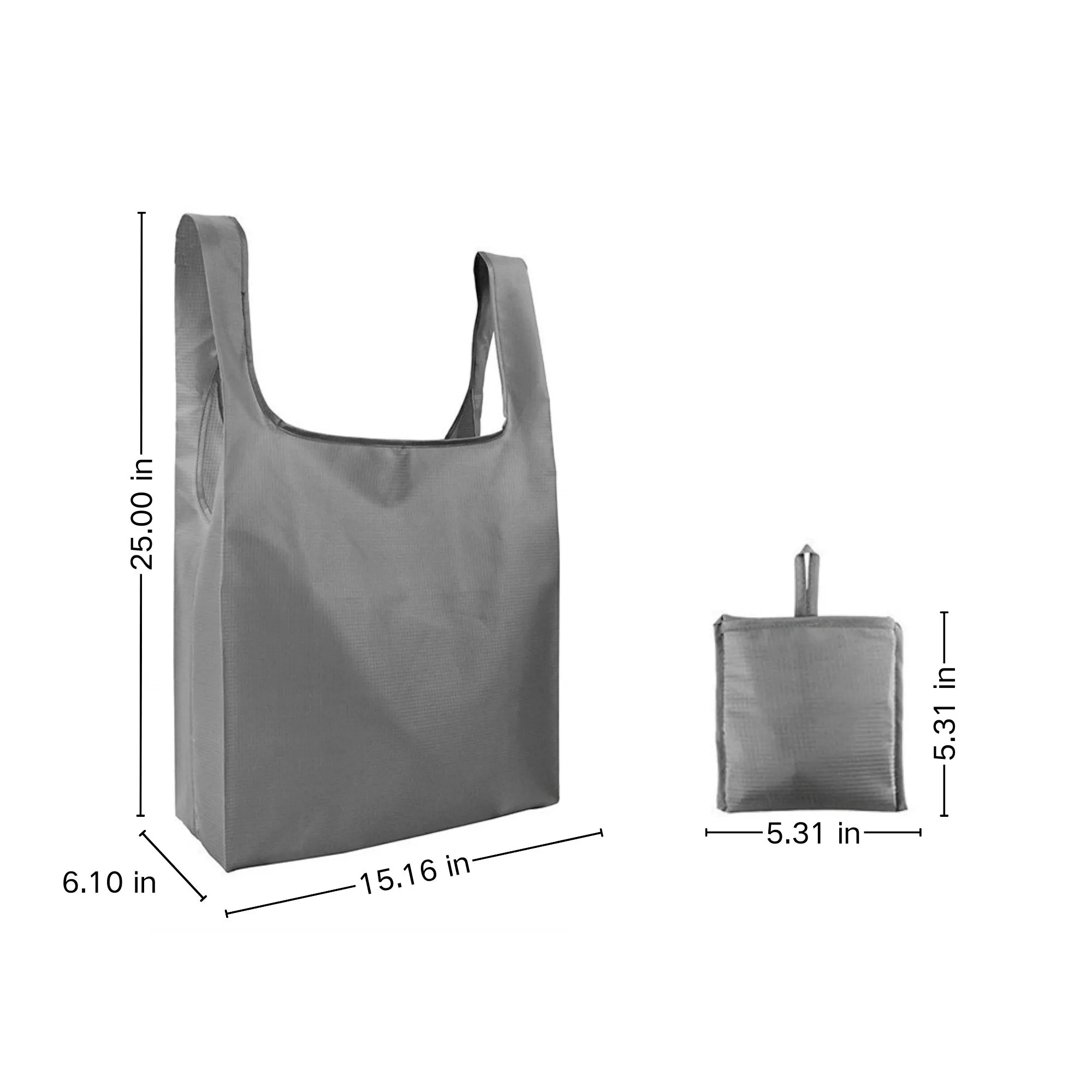 Portable Reusable Foldable Shopping Tote Bag, custom tote bag with logo imprint 4