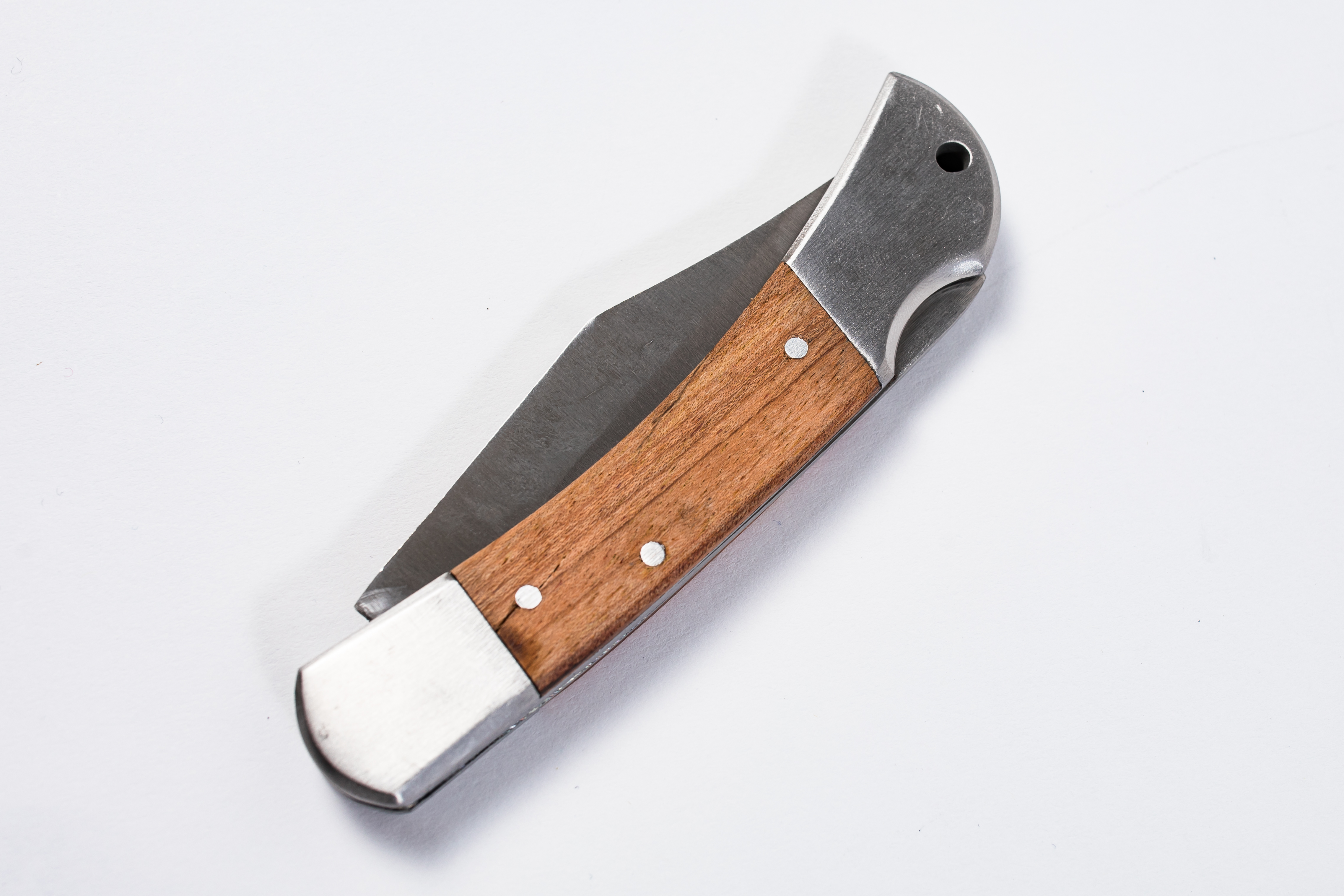 Wood Locking Pocket Knife 2