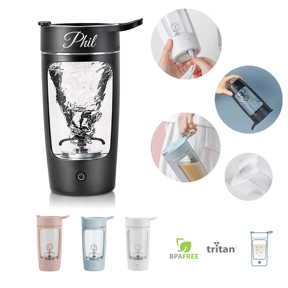 22oz Portable Electric Protein Shaker Bottle 5