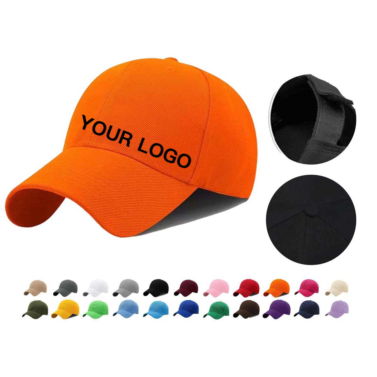 Classic Acrylic Baseball Cap with Breathable Fabric 2