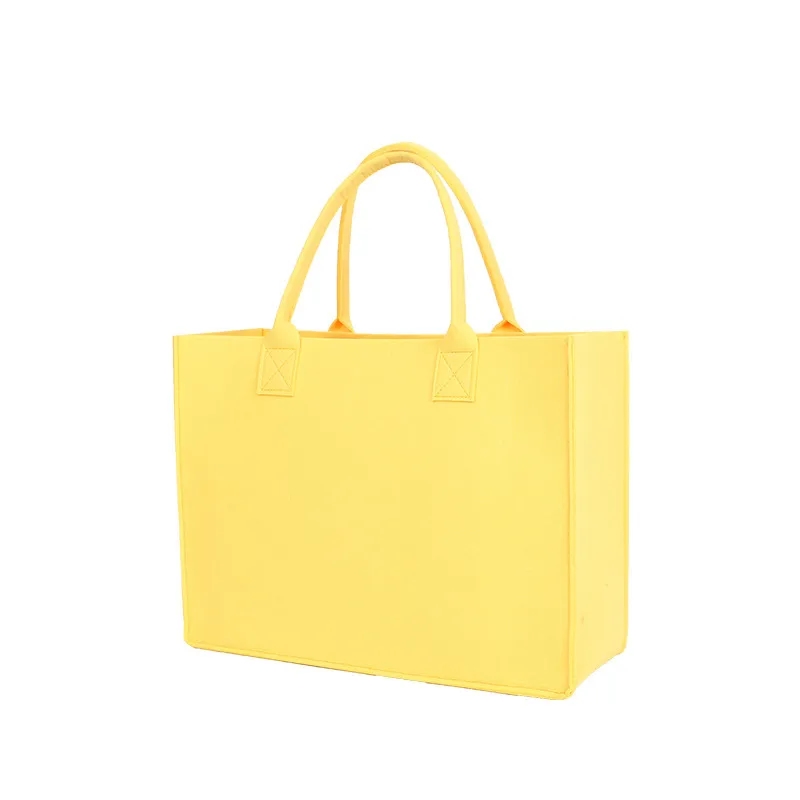 Multicolor Large Capacity Shopping Felt Tote Bag 11