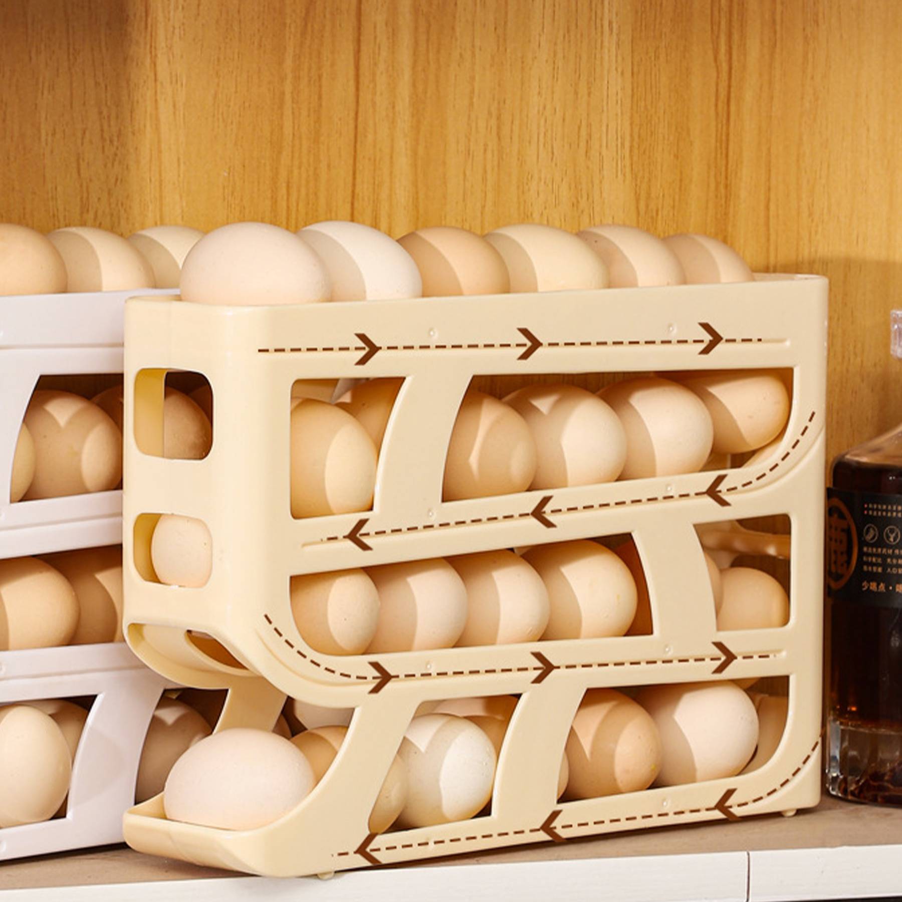 Plastic Automatic roll-off egg rack 6