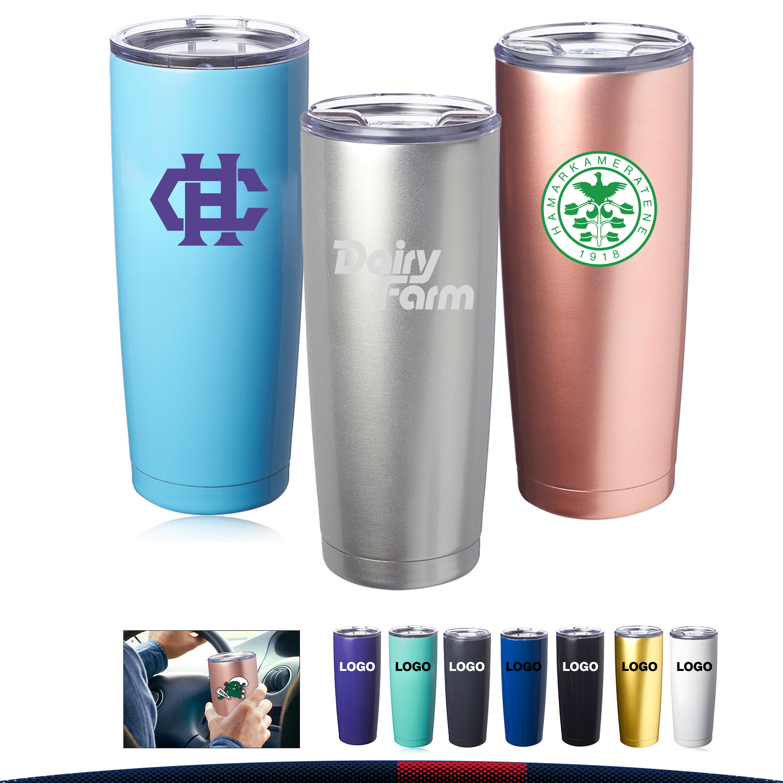 20 oz. Stainless Steel Travel Mugs 4