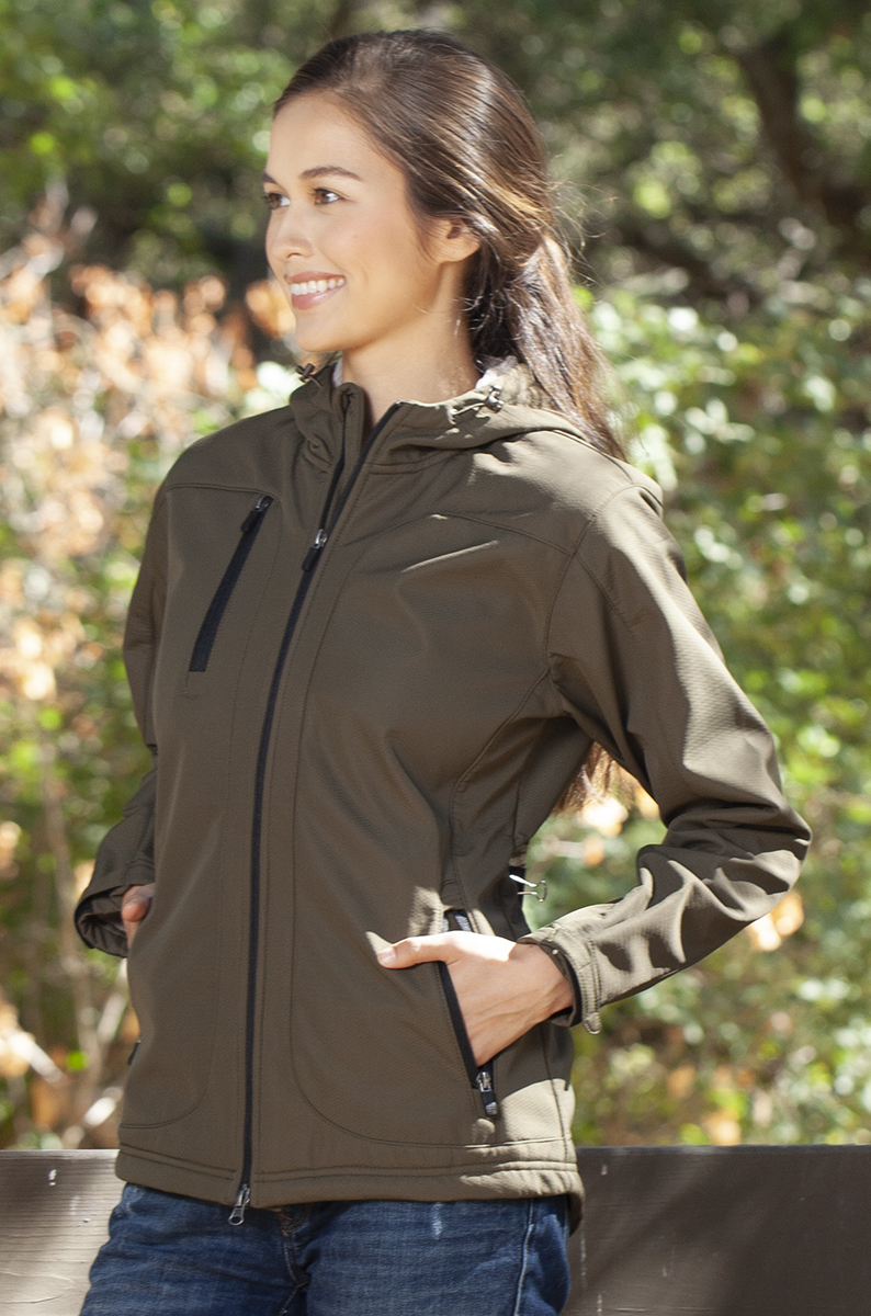 Ladies' Taiga Honeycomb Shell Hooded Jacket 7