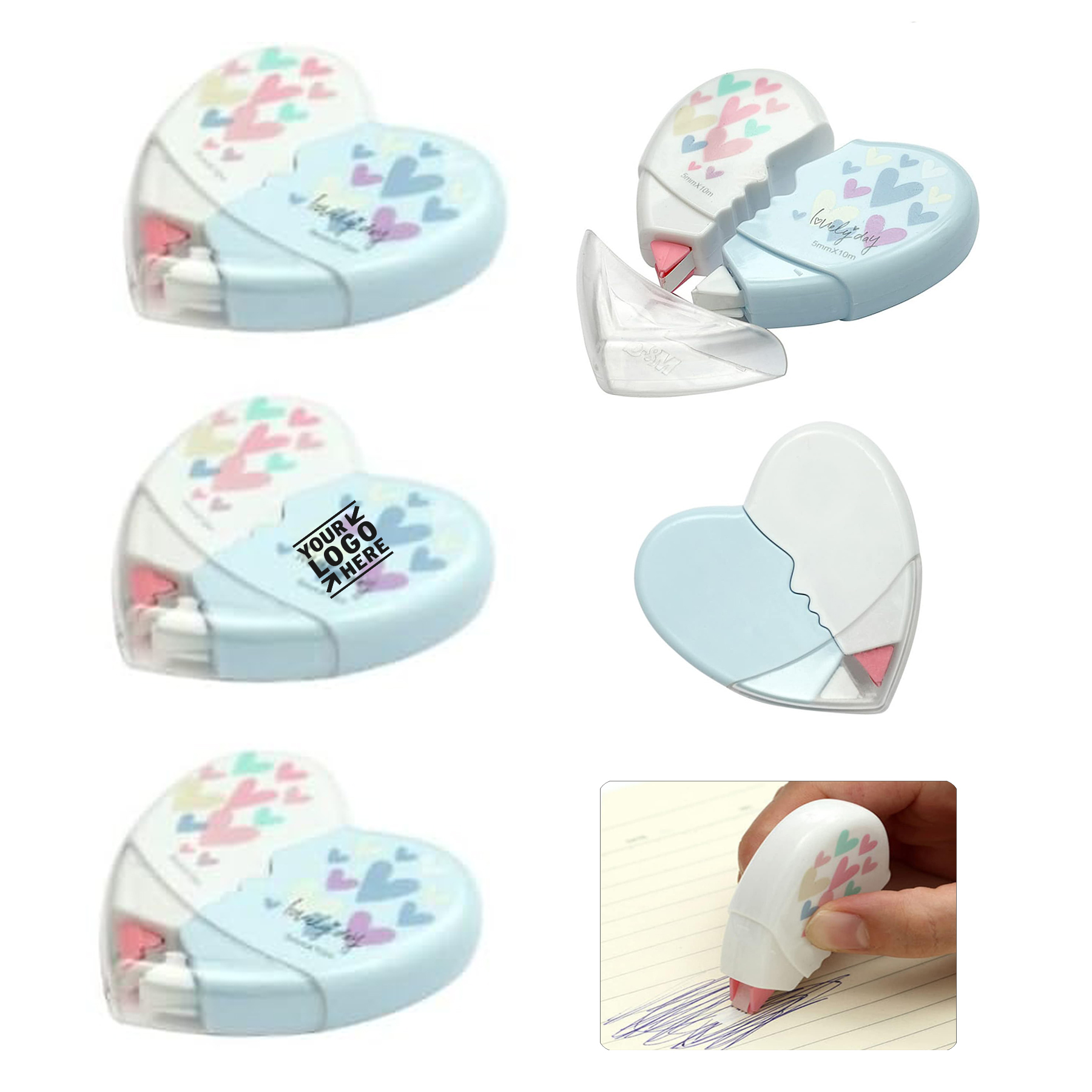White Gaff Decorative Stationery Student Correction Adhesive Tape 1