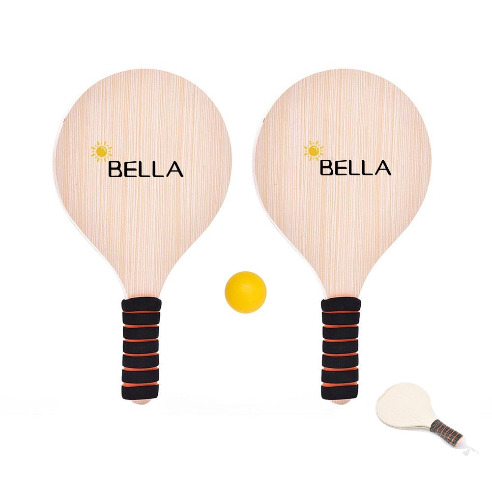 Beach Racquet Outdoor Games Wooden Racket 1