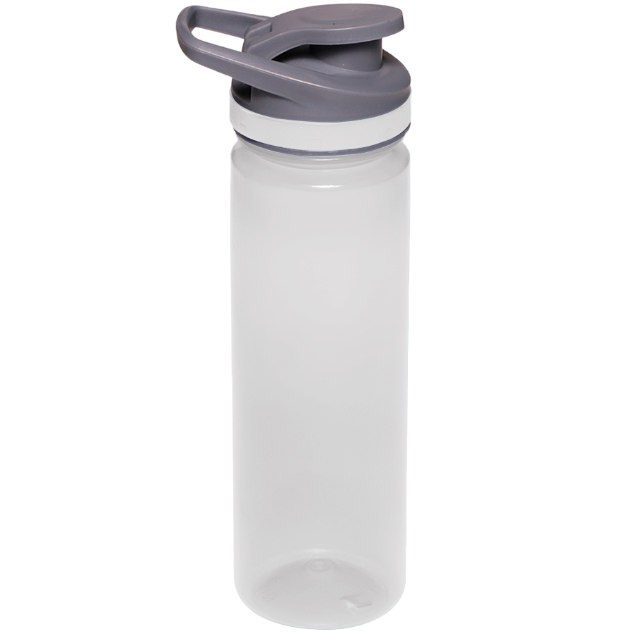 Plastic Sports Water Bottle with Flip Lid - Carry Handle, 22 6