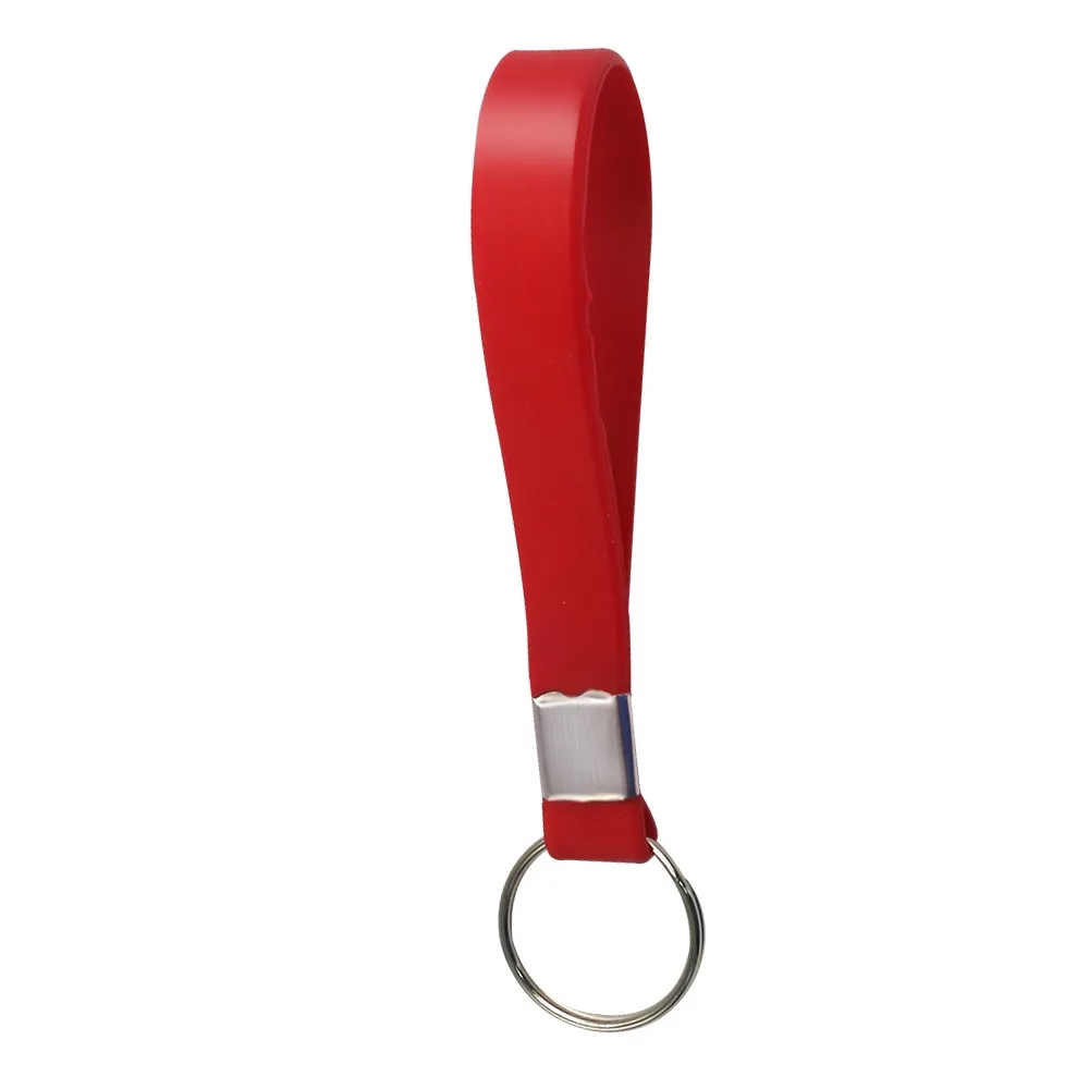 Solid Color Silicone Key Chain 14