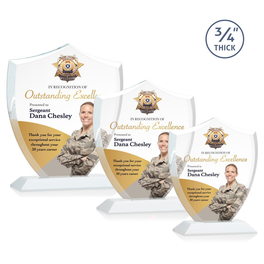 Scudo Shield VividPrint™ Award - White 4