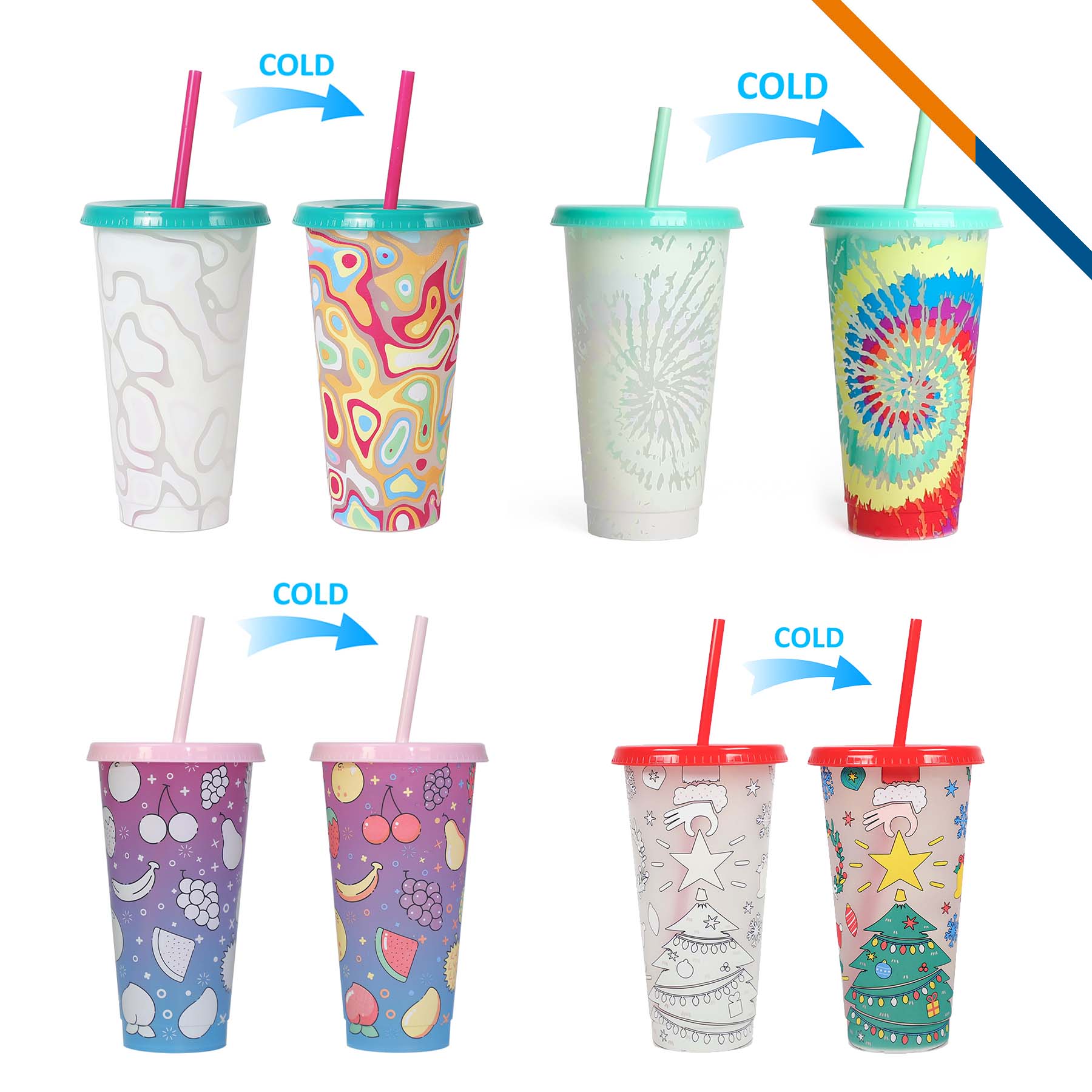 Mirok Cold Color Changing Tumbler - 24 OZ. 3