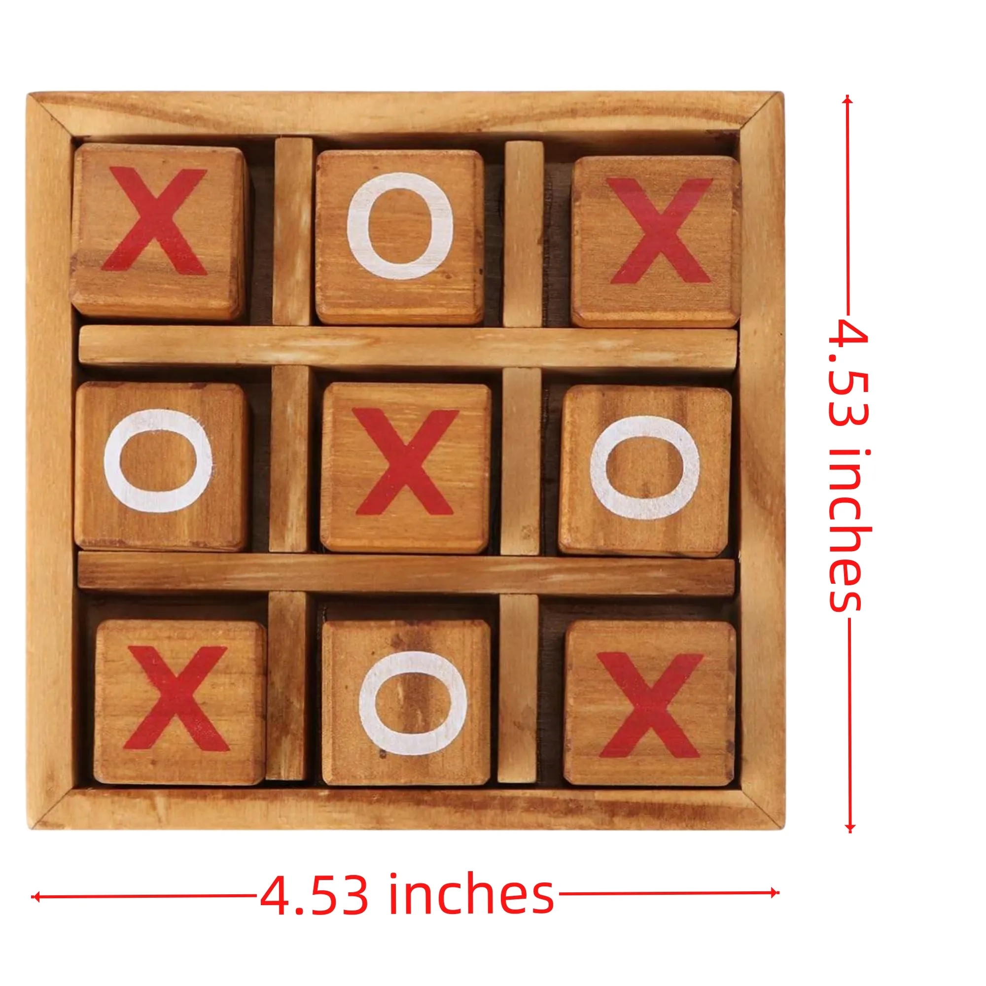 XO Wooden Tic-tac-toe Toy Children's Game Interactive Board 1