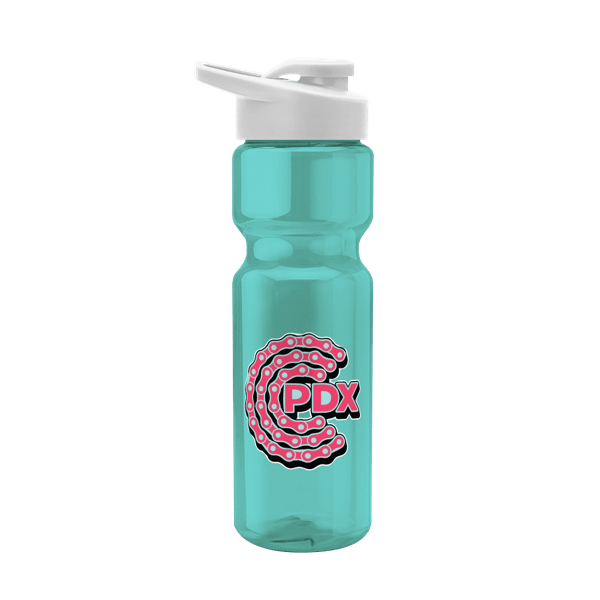 Blazer 28oz Transparent Bike Bottle w/Drink-thru Lid 2787