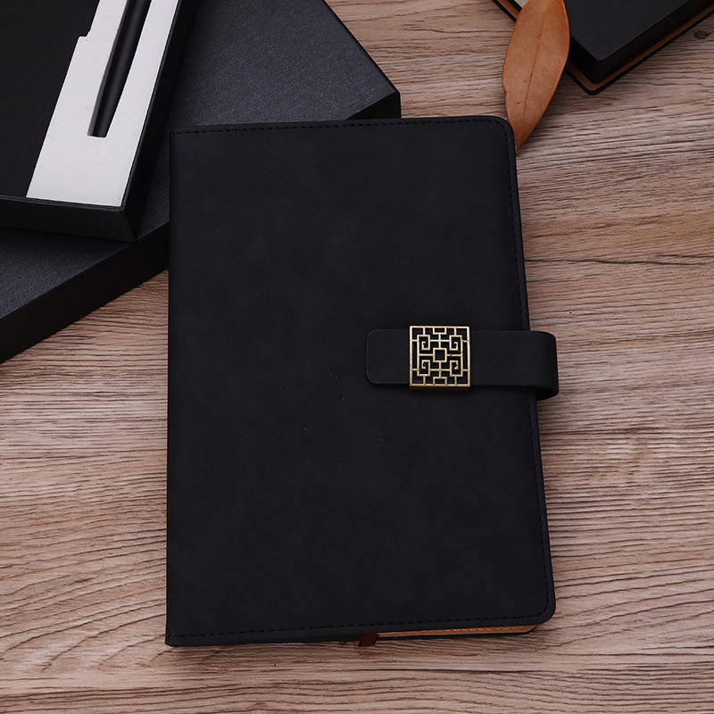 2-Piece Office Gift Set Metal Signature Pen and Leather Notebook 4