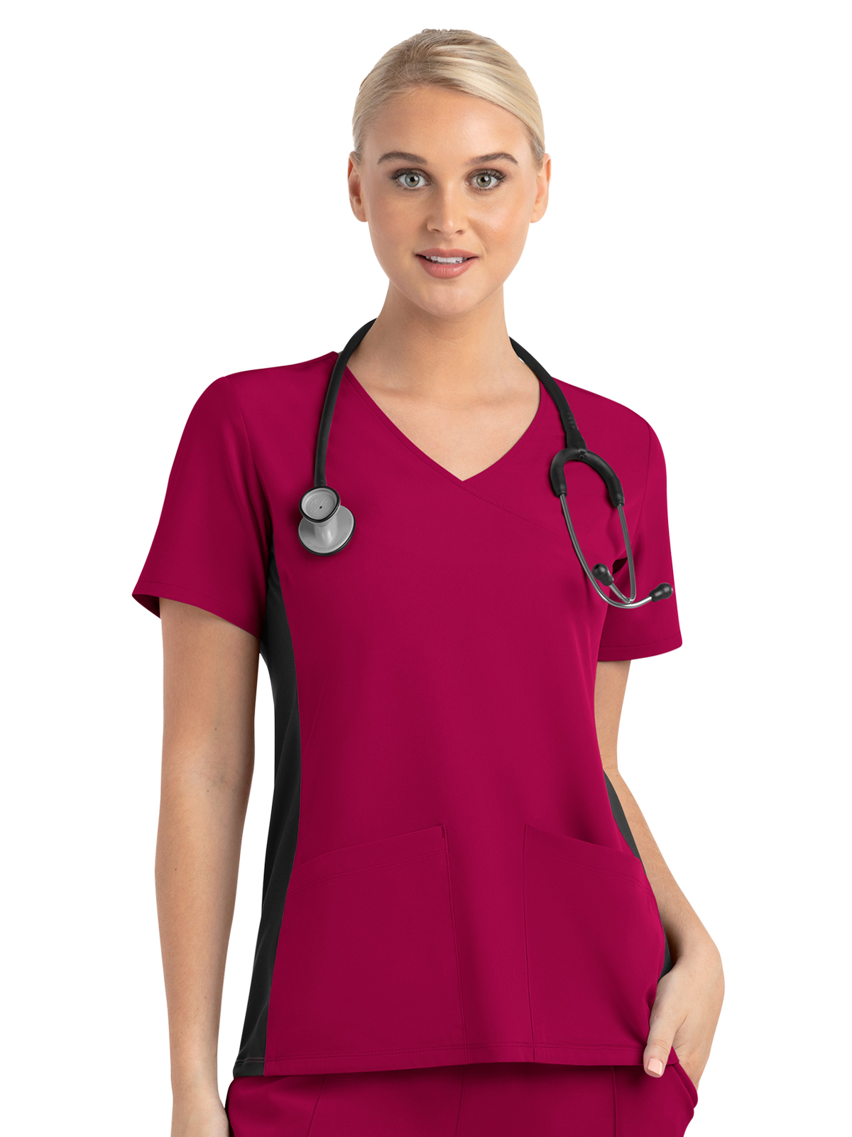 Maevn - Matrix Impulse - Women's Two-Pocket Mock Wrap Top 1