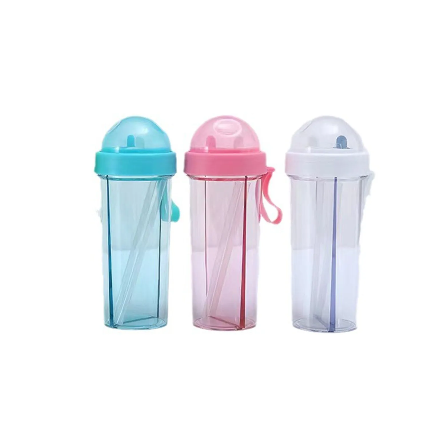 20OZ Double Sippy Cup With Straw 4
