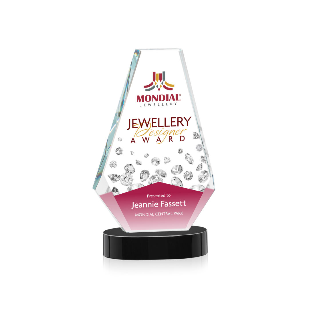 Kingsley VividPrint™ Award on Alberton Base - Black