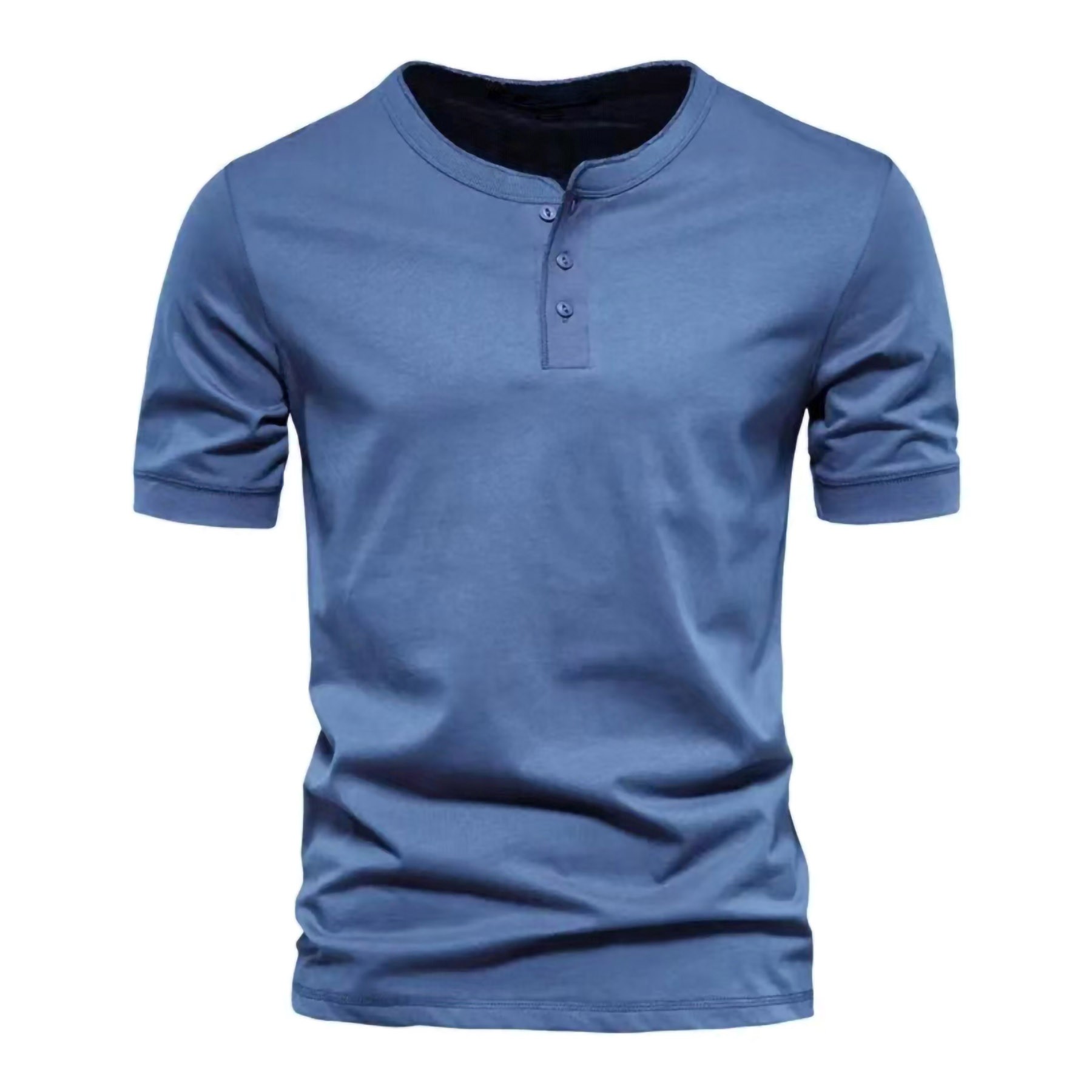 Henley Crew Neck Short Sleeve 4