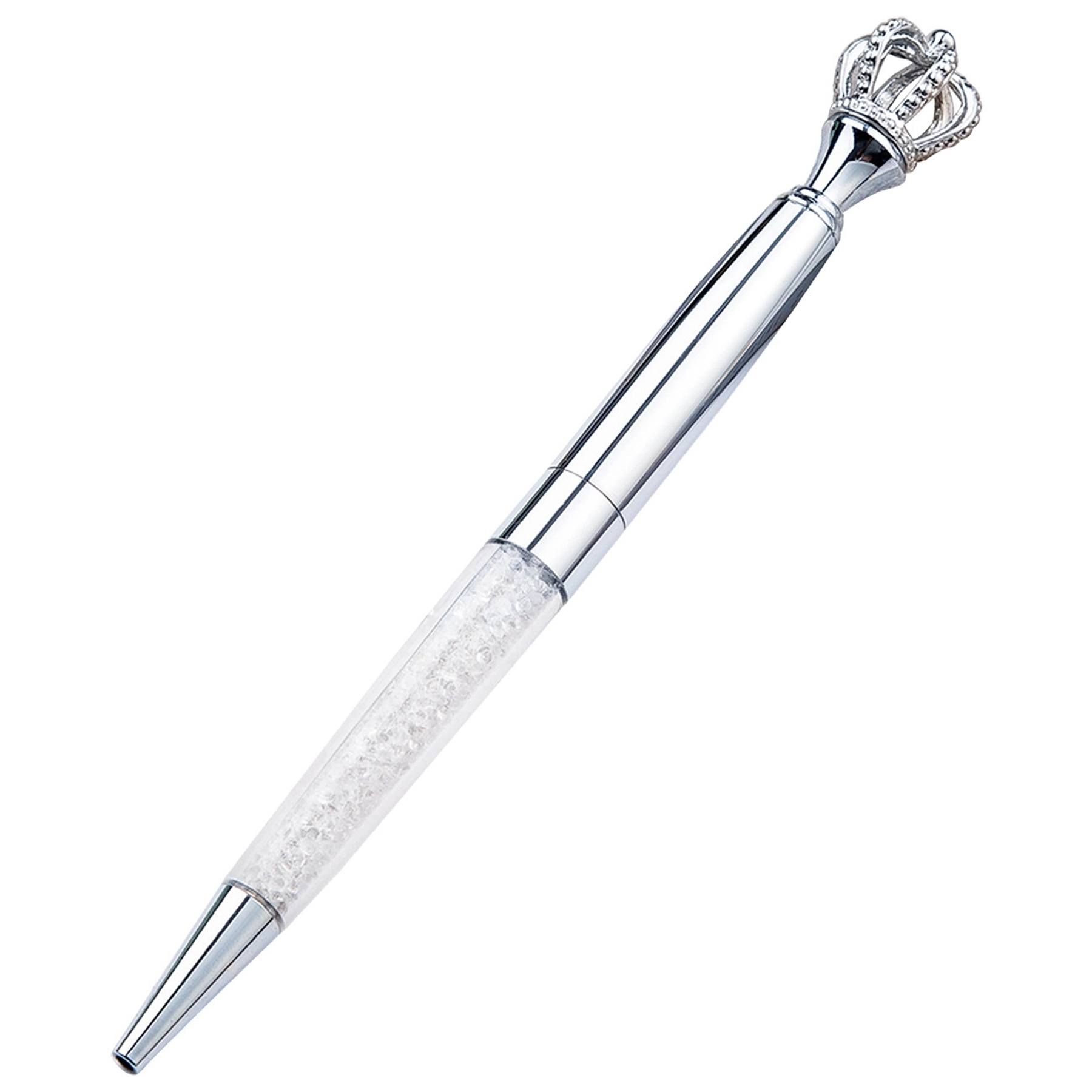 Metal Royal Crown Ballpoint Pen with Quicksand 14