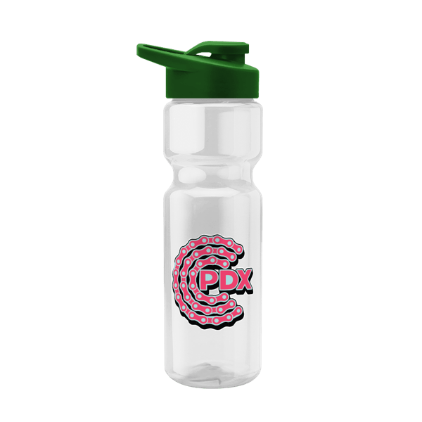 Blazer 28oz Transparent Bike Bottle w/Drink-thru Lid 2674