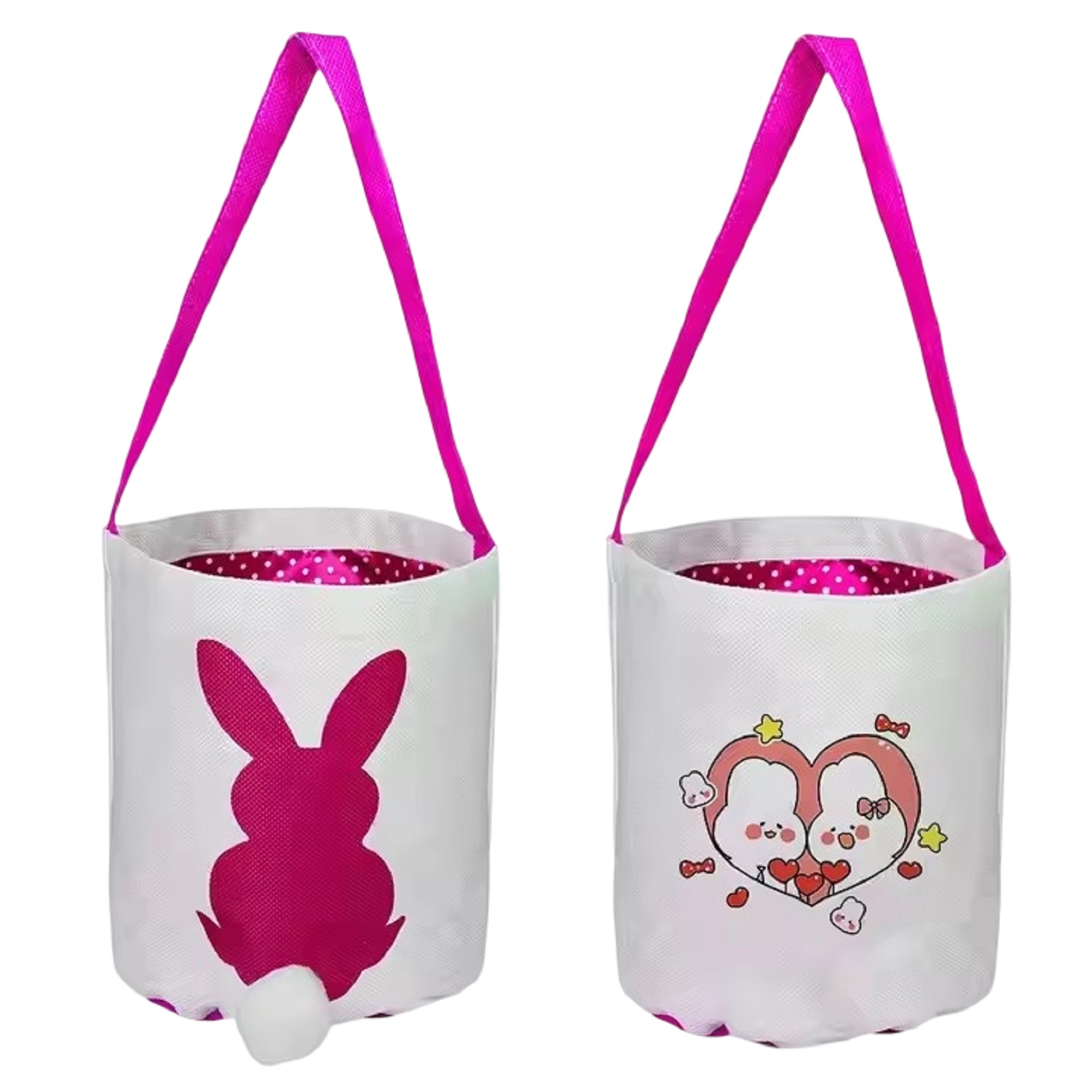 Easter Eggs Bunny Rabbit Tote Bag, custom tote bag with logo imprint 6