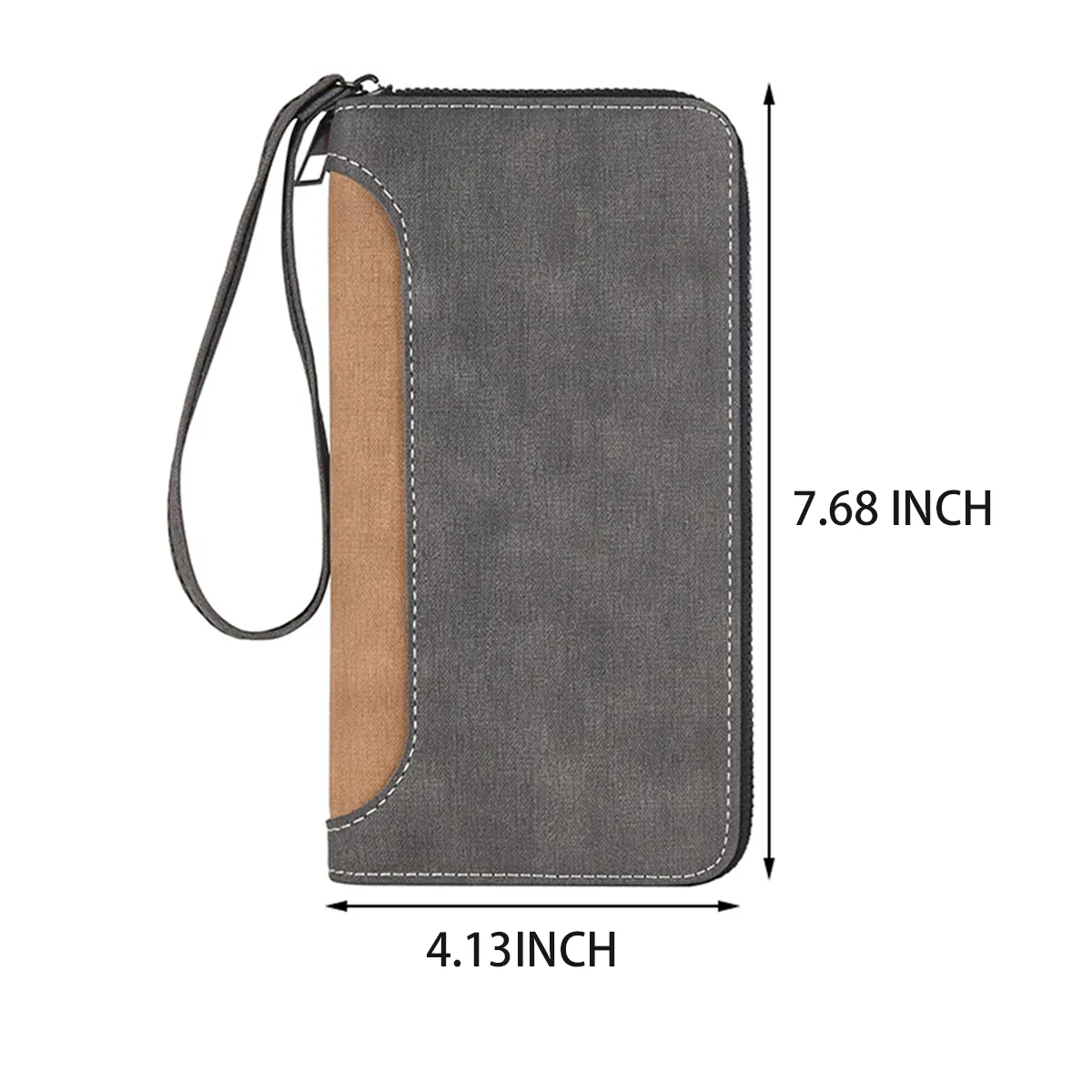 Multi-functional Anti-Aging Fashion Long Wallet With Zipper 4