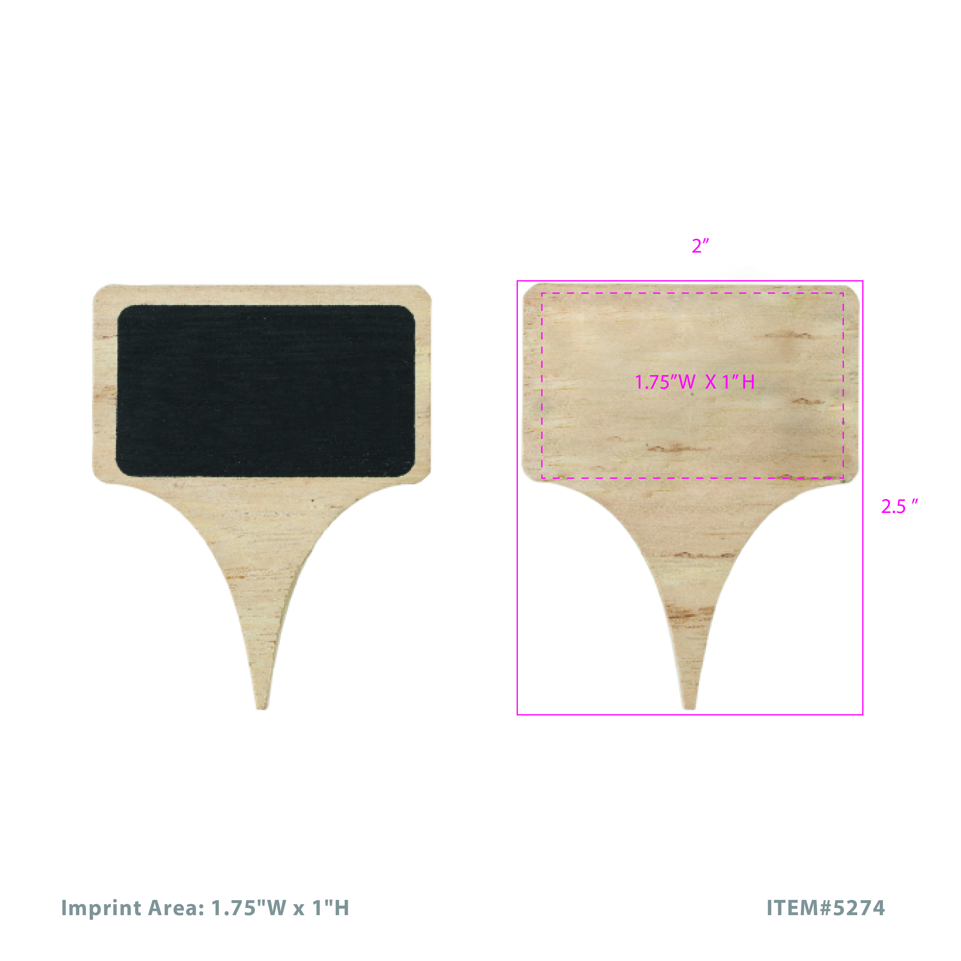 True® Wooden Cheese Marker, set of 4 3