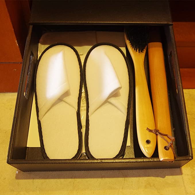 Disposable Velvet Padded Close-Toe Indoor Hotel Slippers 8