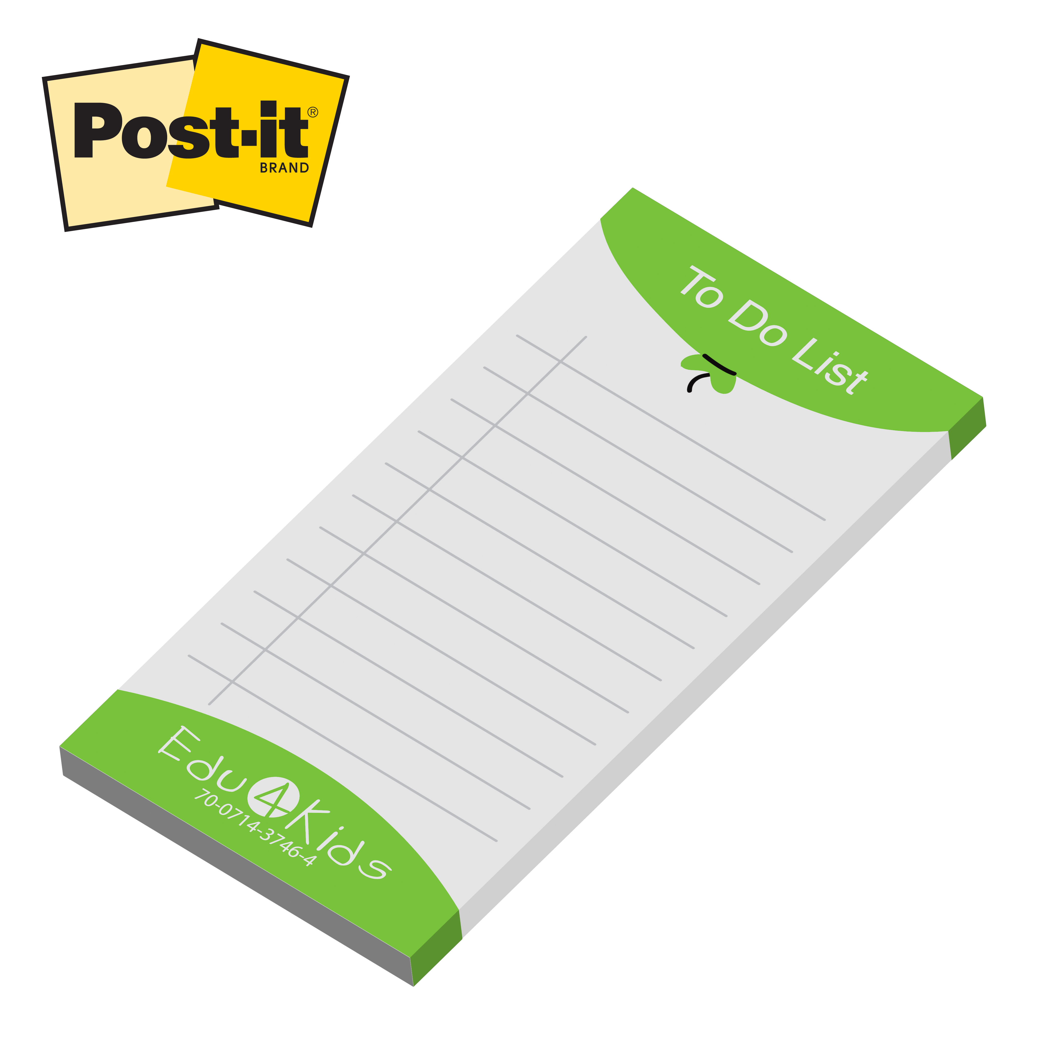 Post-it® Custom Printed Notes-4x8 2