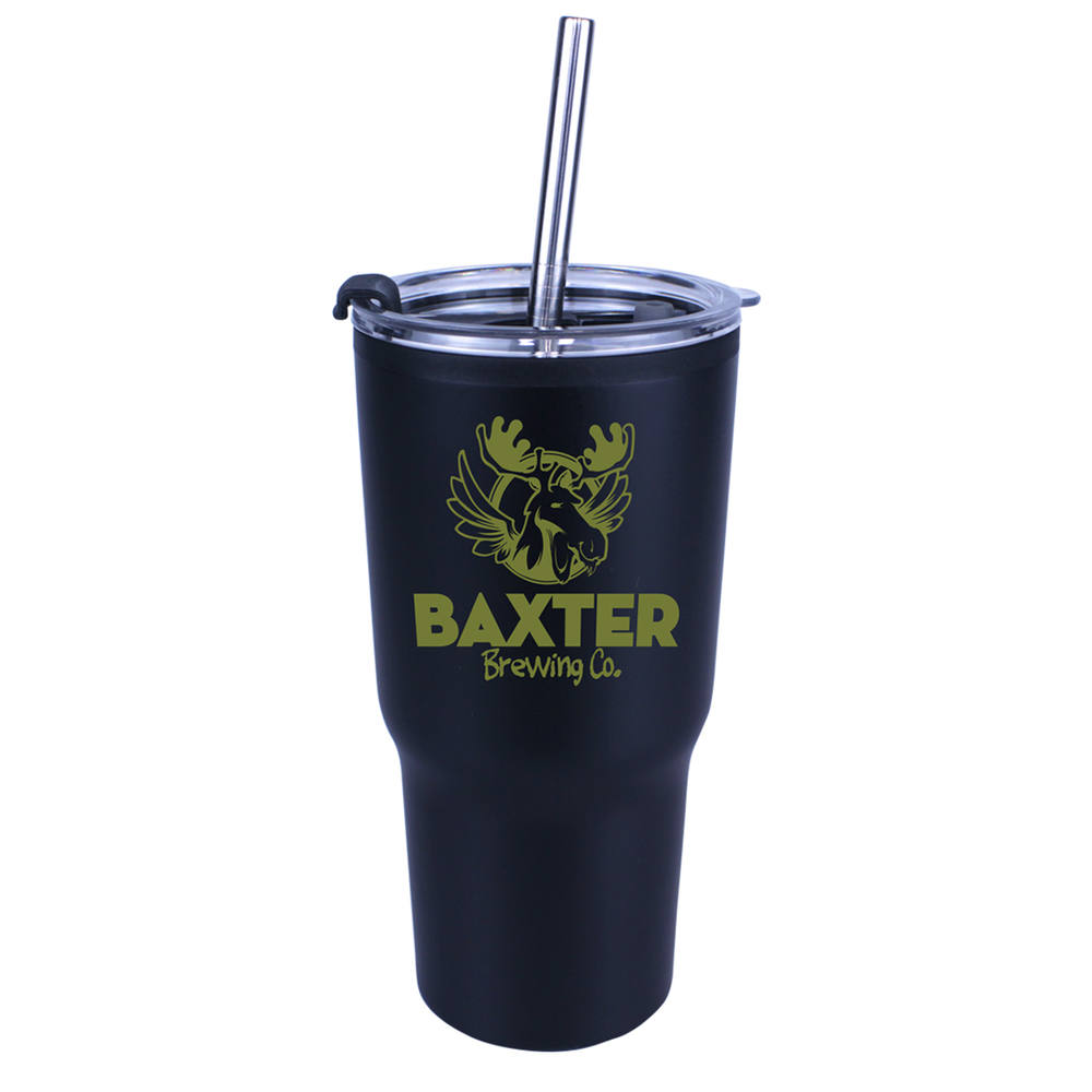 20 oz. Ares Tumbler with Stainless Straw/Flip Top Lid 3