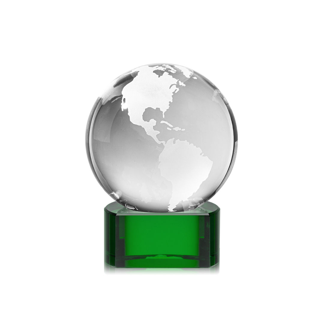 Globe Award on Paragon Base - Green 5