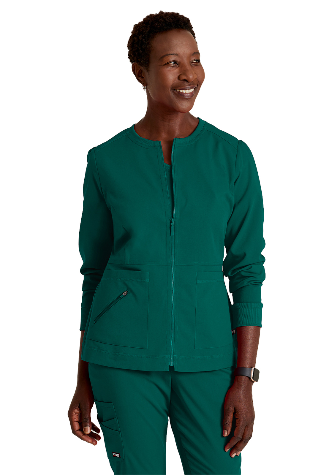 Grey's Anatomy Spandex Stretch - Women's Three-Pocket Millie Warm-Up Jacket 19