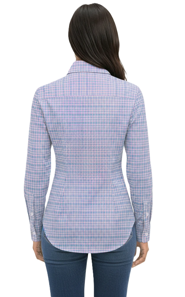 Ladies L/S Tricolor Plaid 4