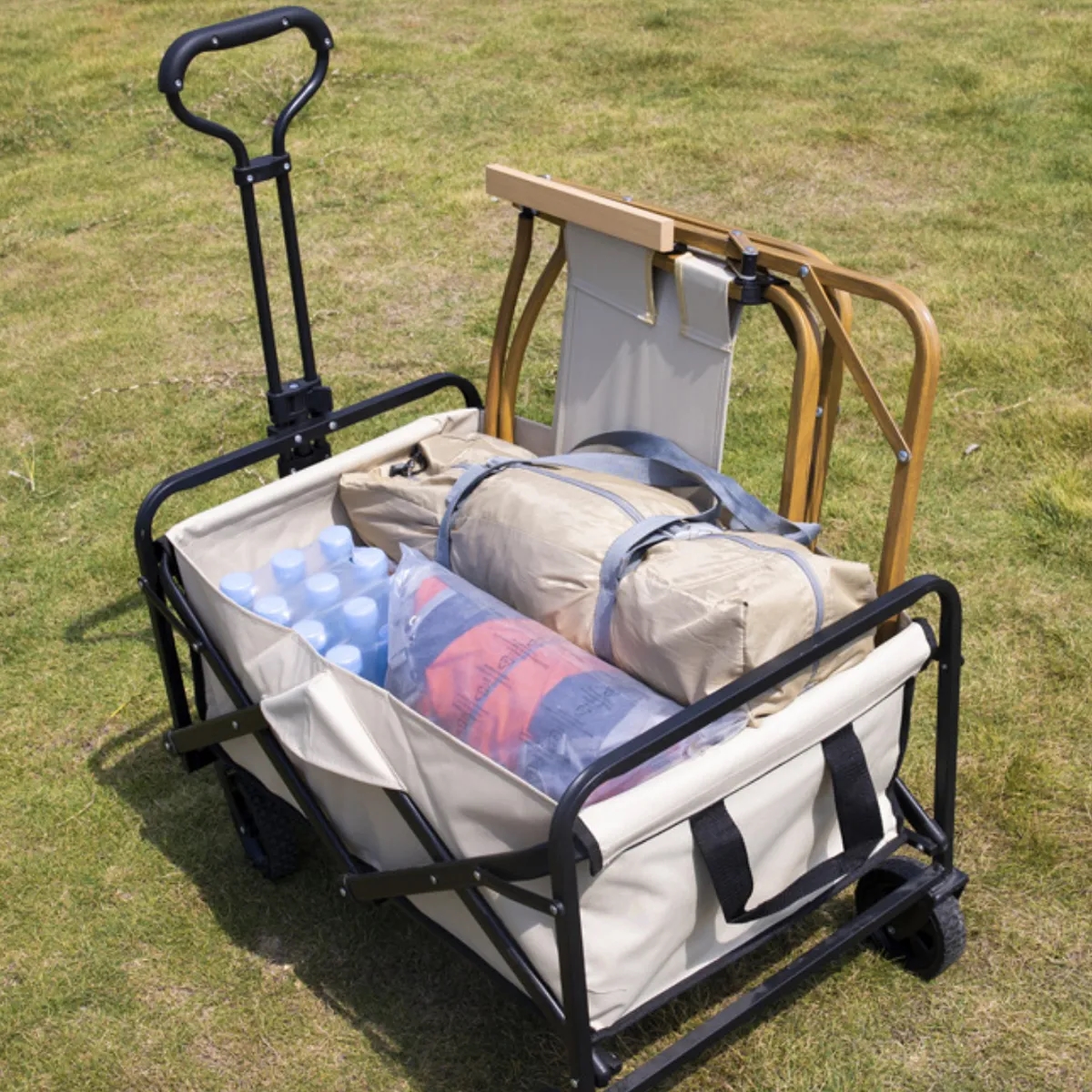 Collapsible Folding Utility Wagon Cart Heavy Duty 8