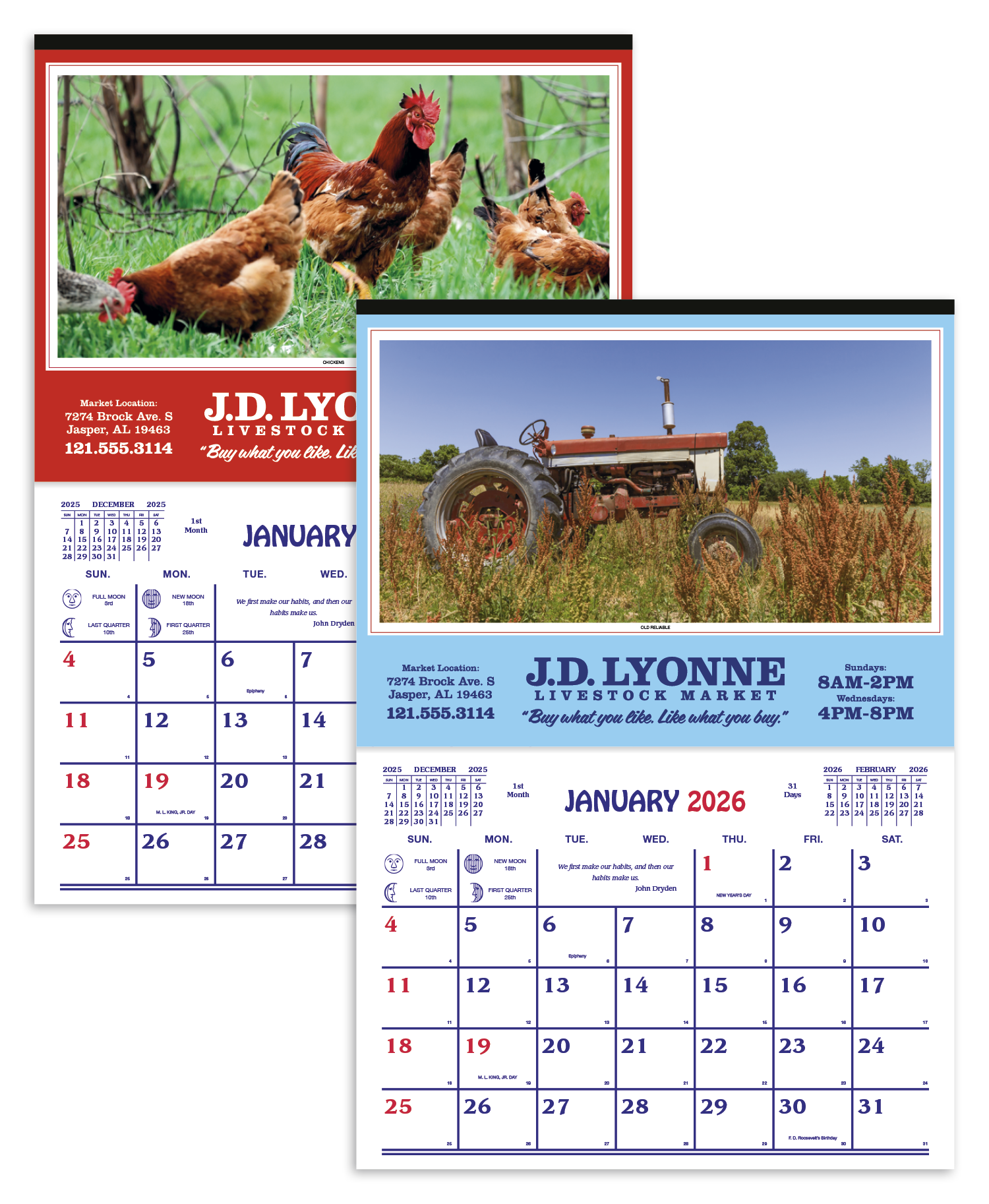 Skinner & Kennedy® Farm Calendar 13